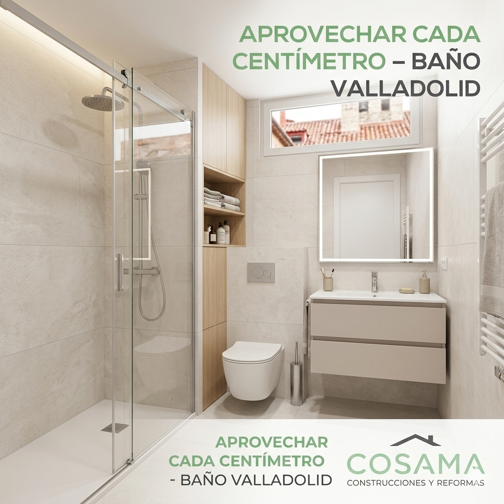 Cambio de bañera por plato de ducha en Valladolid para aprovechar cada centímetro del baño