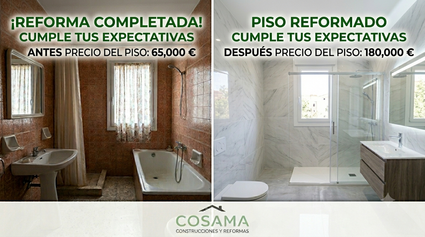 Cambio de bañera por plato de ducha en Valladolid antes y después de la reforma