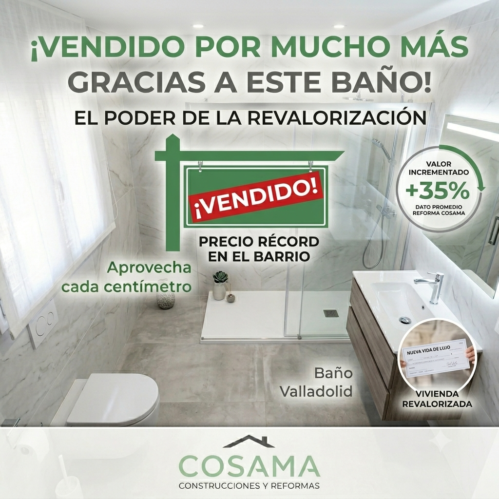 Cambio de bañera por plato de ducha en Valladolid para revalorizar una vivienda